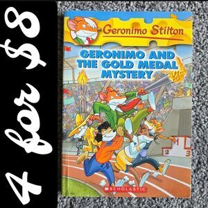 Geronimo Stilton Geronimo and the Gold Medal Mystery Book Kids Youth Summer Read